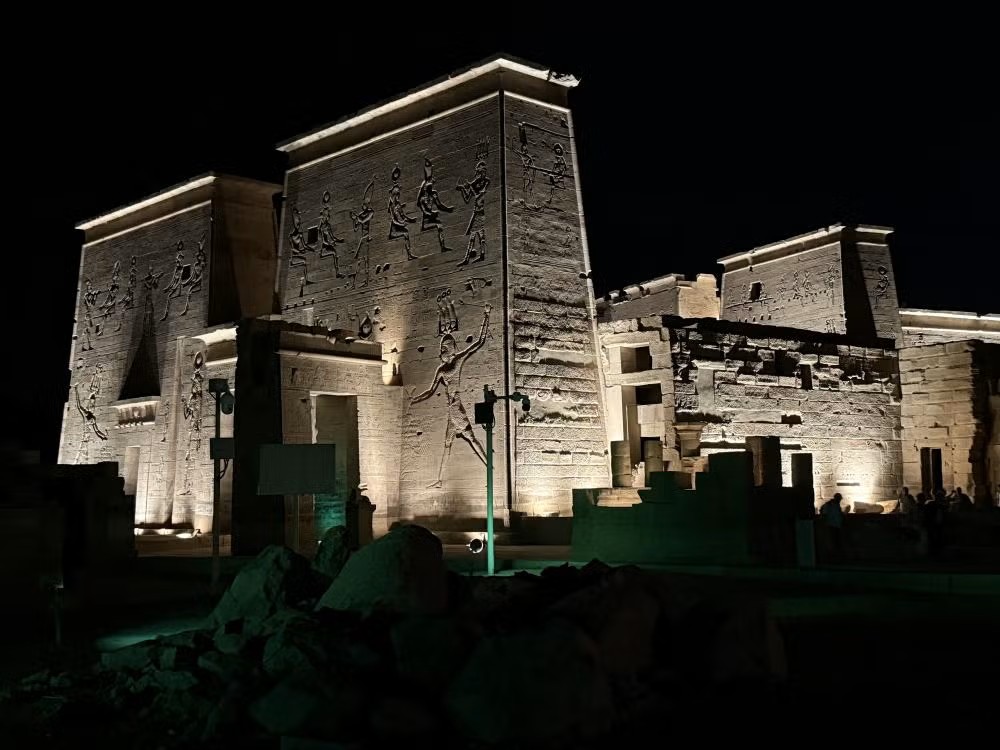 Espectáculo de luz y sonido en el Templo de Philae